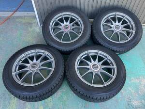 OZレーシングHLT 17×7.5J+48 5H-100＆ダンロップWINTER MAXX SJ8 225/60R17 2020年スバルXVフォレスターバリ溝