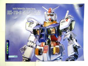 非売品 業務用 ポスター 地球連邦宇宙軍 RX-78-2 ガンダム パーフェクトゲーム バンダイ 特殊な型 #1070