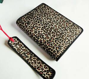 tutu atelier [ book cover ] library book@# fine pattern leopard print # is lako type #book marker attaching 