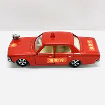 1円～ 良品☆tomica トミカ No.27 CROWN FIRE CHIEF CAR クラウン ファイアチーフ 黒箱 1/65スケール☆N5/トヨタクラウン/当時物/日本製/_画像2