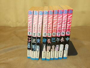 忍空　NINKU　桐山光侍　1～9巻　9冊　全巻セット　日焼け/変色/汚れ/色褪せ/傷等あり 中古品 送料５２０円