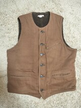 THE REAL McCOY's リアルマッコイズ 42 DOUBLE DIAMOND MOLESKIN WORK VEST JOE McCOY モールスキンワークベストMJ17134 アルパカパイル_画像1