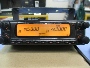 ＩＣＯＭ　ＩＣ−２７００　１４４／４３０ＭＨｚ　デュアルバンド　ＦＭ　トランシ−バ−　１０Ｗ/１０Ｗ機　中古