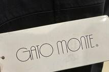 ● GATO MONTE ガトーモンテ 羊革コート ブラック 黒 レディース 9号 キュプラ タグ付き 保管品 ●_画像6