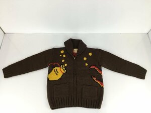 Dry Bones Octopus Cowichan Knit Jacket 2 ドライボーンズ ブラウン 中古 F17749 菅129