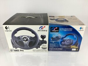 ハンコン セット 検索： PS2 ロジクール Driving Force Pro 本体 LPRC-11000 ステアリング コントローラー 菅59