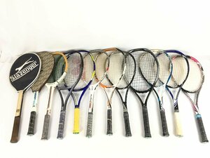 【ジャンク品】テニスラケット まとめ売り 軟式 硬式 ミズノ MIZUNO YONEX 他 12本 セット 菅116