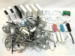 【ジャンク品】WiiU/Wii/本体/周辺機器 他 セット Nintendo/ニンテンドー/JOYSOUND/コントローラー/リモコン/マリオカート/ハンドル 菅55