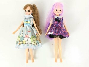 【ジャンク品】にじキュンカールリカちゃん すみっコぐらしだいすきリカちゃん タカラトミー TAKARA TOMY 2体セット まとめ売り 菅62