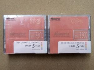 ■10枚■MD ミニディスク■Memorex■MD 80SG-5P 5枚パック×2個■RECORDABLE MD■録音用ミニディスク■80分■ジャンク