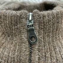 美品 Lサイズ アイファー ニットウェア IFER Knitwear 総柄 アルパカ100％ 裏地有 ジップアップジャケット ニット メンズ ペルー製 最高級_画像5