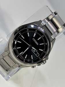 CITIZEN シチズン H100-S098335 腕時計 エコドライブ チタン ブラック文字盤 ソーラー USED 中古