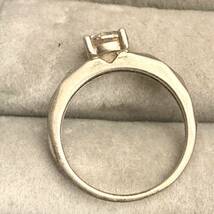 英国　アンティーク　ラインストーン　指輪　リング　一粒ダイヤ　シルバー　ビンテージ　ヴィンテージ 蚤の市　ブロカント　イギリス_画像7