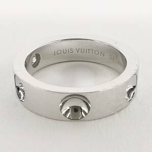 送料無料 LOUIS VUITTON ルイヴィトン プティットバーグ アンプラントリング K18 指輪 11号 7.4g レディース アクセサリー#12138の画像4