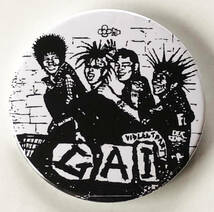 GAI - Extermination 缶バッジ 40mm #九州 #punk #80's cult killer punk rock #custom buttons_画像1