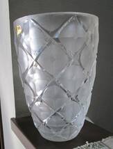 ノリタケ　クリスタル　切子花瓶　１４ｃｍ丸　高さ２０．５ｃｍ_画像4