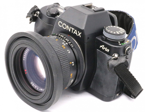 【ト滝】CONTAX コンタックス Aria アリア フィルム一眼レフカメラ Carl Zeiss Planar 1.4/50 7556882 AS400DEW89