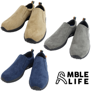 ▲AMBLE LIFE アンブルライフ メンズ ローカット スリッポン カジュアルシューズ AL202 ネイビー Navy 紺 26.5cm (0910010706-na-s265)