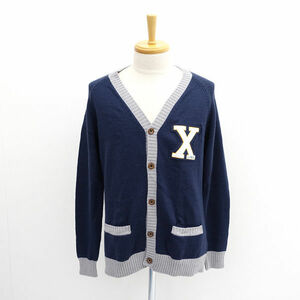 * XLarge cardigan Logo badge wool navy size L 0123303 (0220470400)