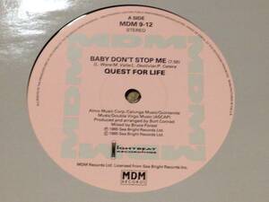 Quest For Life - Baby Don't Stop Me (UK盤)