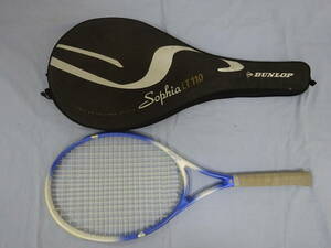 (き-B-72) ダンロップ 硬式 テニス ラケット Sophia LT110 VIBRATION ABSORBER 中古
