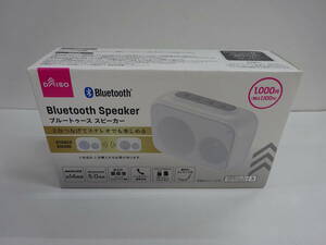 ( く-L-1521 )DAISO　ダイソー　Bluetooth Speaker　ブルートゥース スピーカー　WS001　ホワイト　中古　未開封