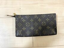 【used品】LOUIS VUITTON ルイヴィトン モノグラム ポッシュトワレット20 ポーチ マルチケース 小物入れ ブラウン系_画像1