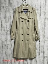 364　BURBERRY BLUE LABEL　バーバリーブルーレーベル　ウールライナー付きトレンチコート　ビジネス　リクルート　カジュアル　size40_画像1