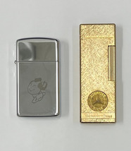 #502【着火未確認】ライター　ジッポ　zippo　2個　佐川急便　宅配便　限定　メルセデスベンツ　ガスライター　金色　喫煙具_画像1