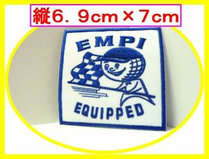 アイロン 接着 刺繍 ワッペン ★ ＥＭＰＩ ★車　バイク　オイル　つなぎ　工具　メンテナンス　道具　レンチ　ラチェット