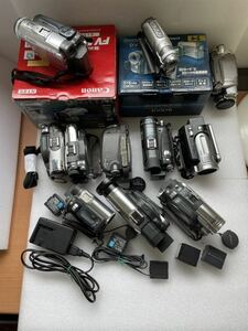 GXL9937 Canon DM-FV M30 miniDV ビデオカメラ DV570 HITACHI NV-GS200 NV-GS320等　11個　まとめ 動作未確認 1108