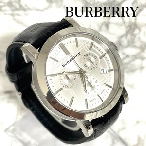 稼動品　美品　BURBERRY バーバリー　クロノグラフ　ノバチェック　腕時計