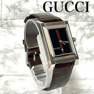 稼動品　GUCCI グッチ　111M シェリーライン　腕時計　デイト　スクエア