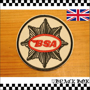 英国 インポート ワッペン パッチ BSA カフェレーサー CAFE RACER ロッカーズ ROCKERS バイク バイカー ライダー UK GB ENGLAND 063-2