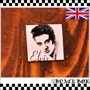 英国 インポート Pins ピンズ ピンバッジ ラペルピン Elvis Presley エルビス プレスリー ロカビリー 50's USA イギリス ENGLAND GB UK 242