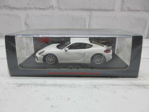 ミニカー　1/43　スパークモデル　ポルシェ　ケイマン　GT4　Clubsport　2017　ホワイト　モデルカー 