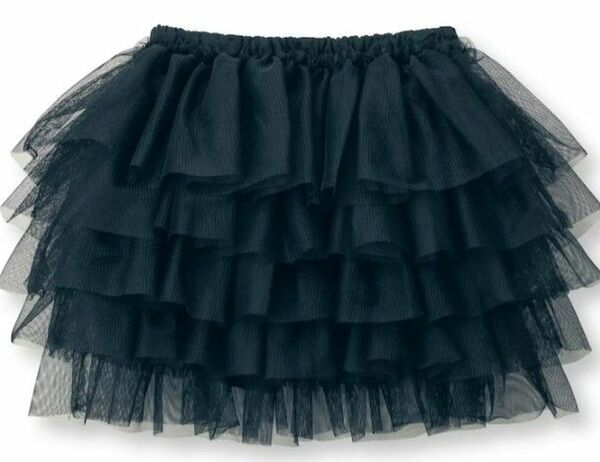 最終値下げ 新品 ベルメゾン 90サイズ チュールスカート インナーパンツ付き ブラック ベビー 赤ちゃん 女の子 ふわふわ 黒