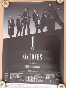 SixTONES　1ST　B2サイズ告知ポスター「未使用品」