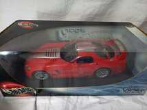 ホットウィール　hotwheels　1/18　dadge　viper　GTS-R　赤/銀ライン　ダッジ　バイパー_画像1