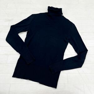 1247◎ RALPH LAUREN ラルフローレン トップス プルオーバー ニット セーター タートルネック 長袖 ブラック レディースS