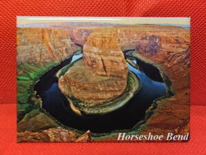  America .. страна есть zona. туристический земля производство Horseshoe Bend шланг колодка Ben do магнит б/у 