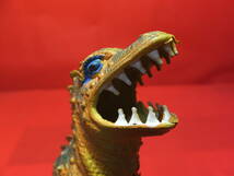 当時もの 昭和レトロ　シマデン　中国製　恐竜　怪獣　ゴム　人形 フィギュア　高さ約11cm　中古_画像3