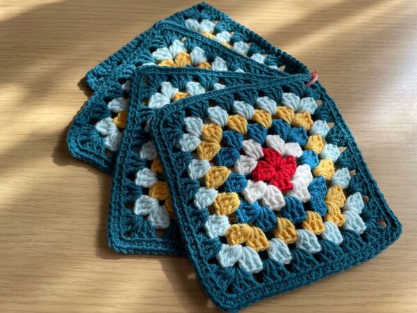 コースター 4枚セット ハンドメイド