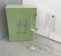 【未使用品】iittala Essence シャンパングラス 210mL 2個セット イッタラ エッセンス (管理番号：059102) 80_画像1