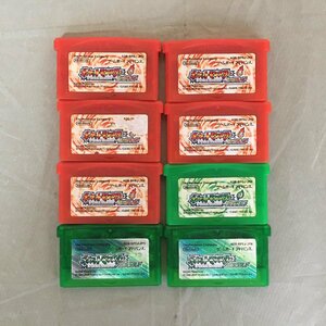 【中古品B】Nintendo（ニンテンドー）ゲームボーイアドバンスソフト　ポケモン　ファイヤレッド　エメラルド　リーフグリーン　管理062199