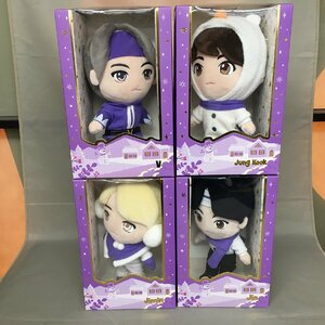 【未使用品】TinyTAN（タイニータン）BTS PLUSH TOY 4点セット「Jimin」「V」「Jin」「Joug Kook」（管理番号：063102）