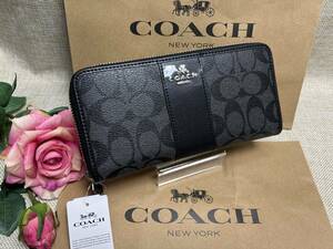 コーチ COACH 長財布 財布 シグネチャー アコーディオン ラウンドジップ メンズ 財布 レディース ファッション F54630 A041