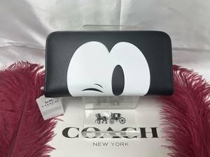 コーチ COACH 長財布 財布 アコーディオン ディズニー 75周年記念限定 レザー プレゼント メンズ財布 レディース ファション F54000 Ｃ239 