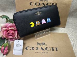 コーチ COACH 長財布 財布 アコーディオン ジップアラウンド パックマンクリスマス プレゼント 財布 メンズ 財布 レディース 新品A212