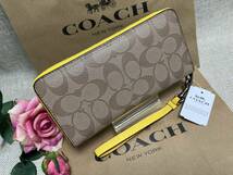 コーチ COACH 長財布 財布 シグネチャー アコーディオン ラウンドファスナー レディース 財布 ファッション プレゼント新品 C4452 B068 _画像4